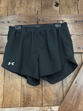 Under Armour Black Women's Athletic Shorts with Reflective Logo